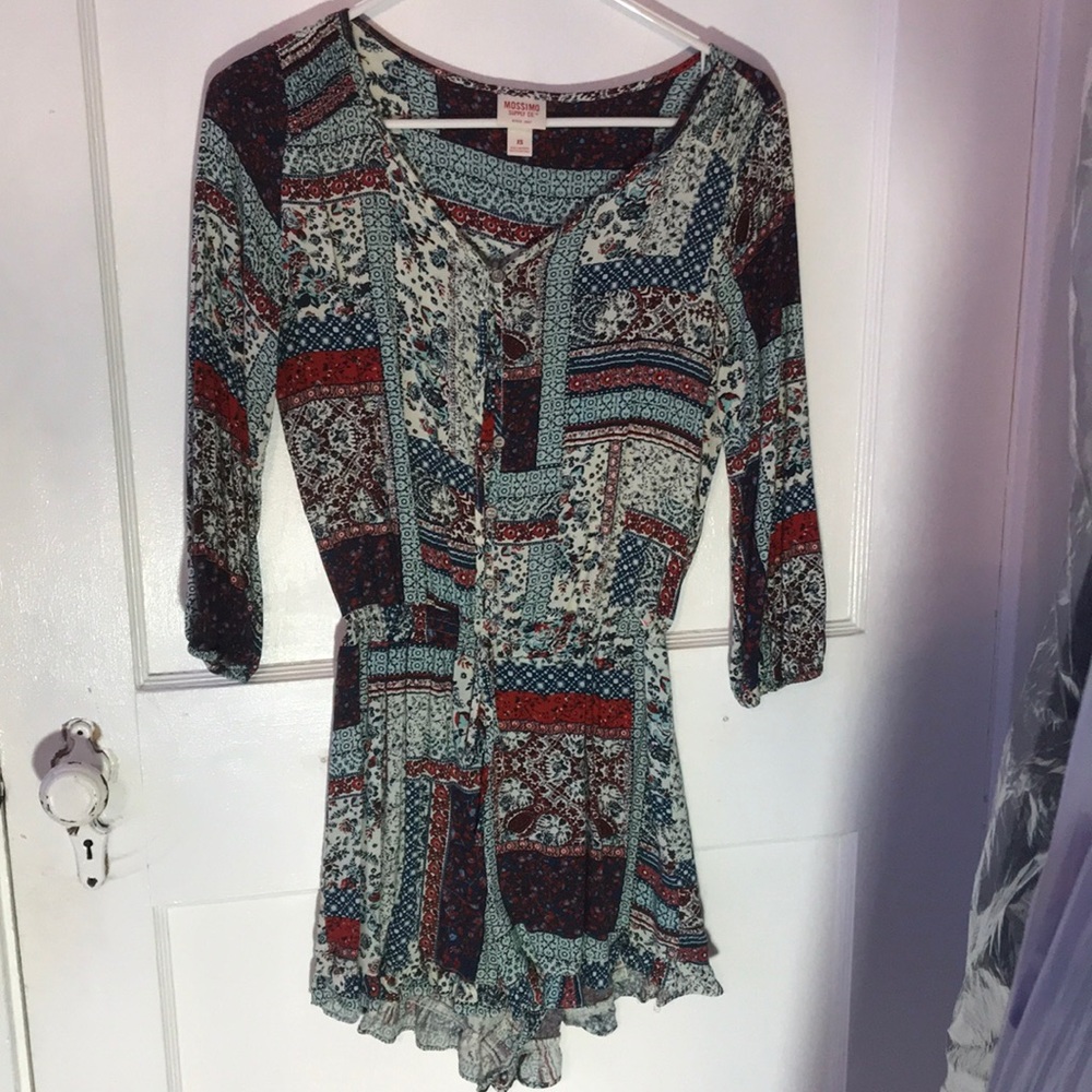 Patterned romper